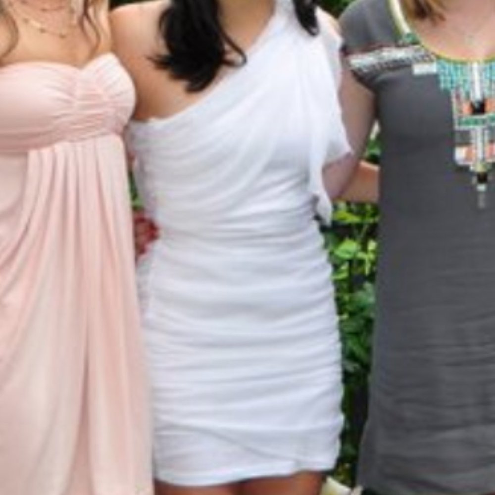 Alice and Olivia - White One Shoulder Dress - XS